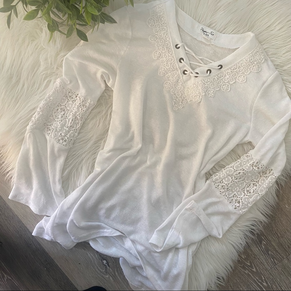 🌺5/$25🌺 Girls White Long Sleeve